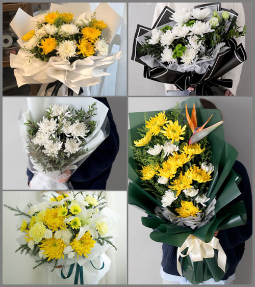湖北孝感市应城市杨河镇磨盘村白事花束代送
